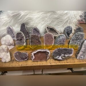 Assorted Amethyst Geode Crystal Collection